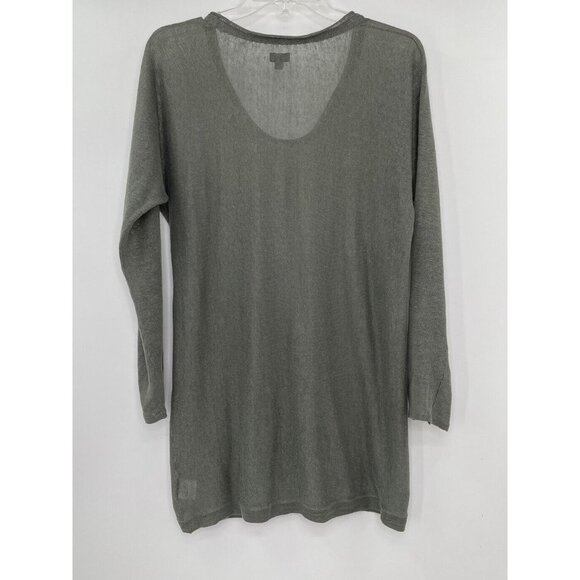 Aritzia Babaton 100% Linen Green Tunic Sweater Size XXS - Picture 2 of 9